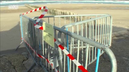 La digue de Sangatte cède suite à la tempête Xaver