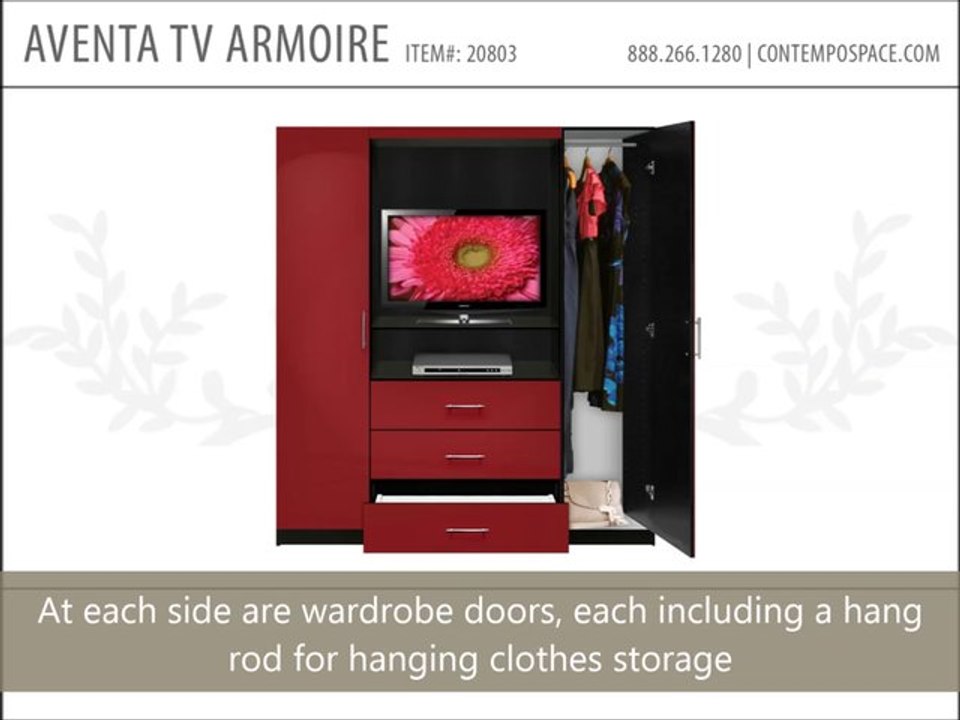 Aventa TV Armoire - 3 Drawer | Item #: 20803
