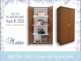 Alta Wardrobe Cabinet - 3 Shelves, Double Doors | Item #: 1355
