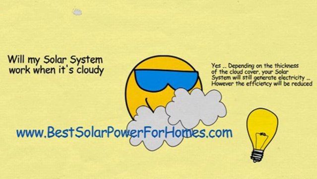 Cloudy Best Solar Power for Homes and Alternative Energy