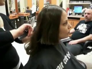 women goes for the big chop 4 tails cut off