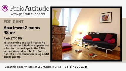 1 Bedroom Apartment for rent - Montmartre, Paris - Ref. 1955