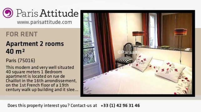 1 Bedroom Apartment for rent - Alma Marceau, Paris - Ref. 4086