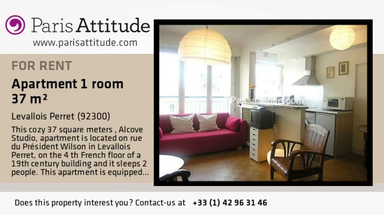 Alcove Studio Apartment for rent - Levallois Perret, Levallois Perret - Ref. 6759