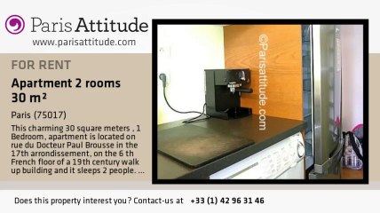 1 Bedroom Apartment for rent - Porte de Clichy, Paris - Ref. 7235