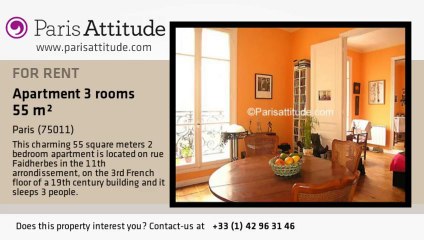 2 Bedroom Apartment for rent - Charonne, Paris - Ref. 1811