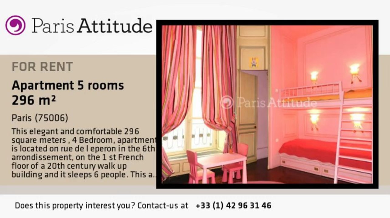 4 Bedroom Apartment for rent - St Germain, Paris - Ref. 8711