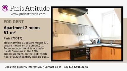 1 Bedroom Apartment for rent - Batignolles, Paris - Ref. 8212