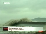 Chegada do tufão Fitow deixa a China em alerta