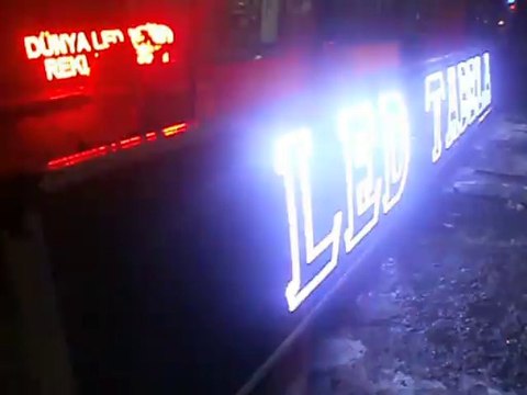 KAYAN YAZI DÜNYA LED REKLAM KONYA AFYON ISPARTA ESKİŞEHİR ASYA AKŞEHİR LED TABELA