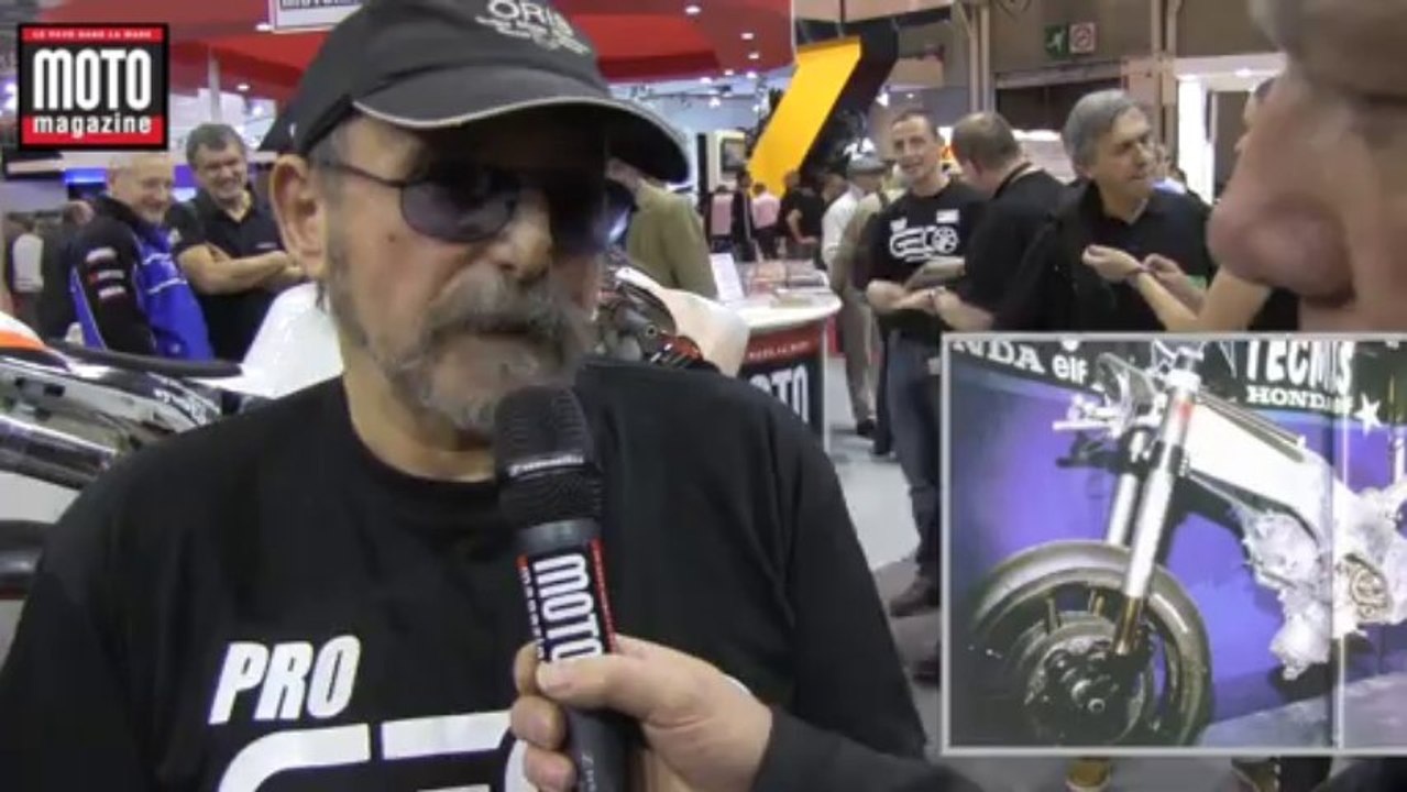 La moto française Geco sur le stand de la Mutuelle des Motards !
