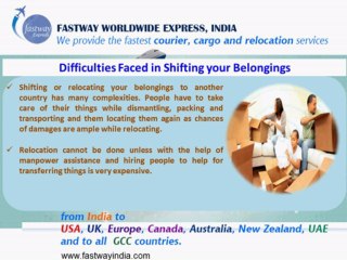 The Prominent Features which Professional Relocation Services follow by www.fastwayindia.com