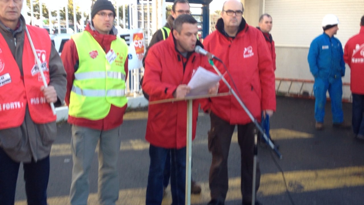 Navales : les STX débrayent à l'appel de la CGT et FO