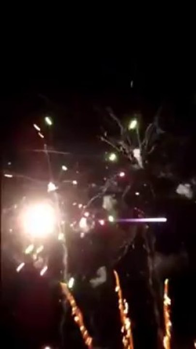 Feuerwerk zum Abschluß des Weihnachtsmarktes in Bad Lauchstädt