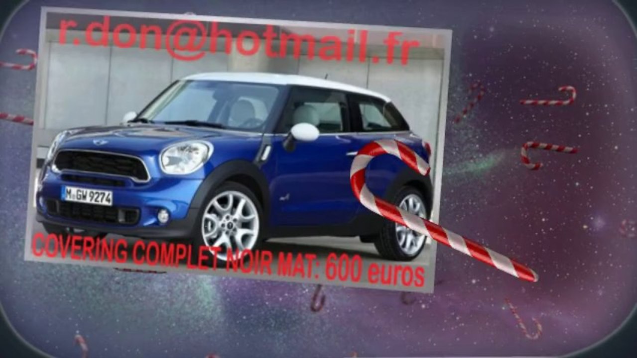 Mini Cooper Paceman noir mat, Mini Cooper Paceman noir mat, Mini noir mat, Mini Cooper Paceman Covering noir mat, Mini Cooper Paceman peinture noir mat, Mini Cooper Paceman noir mat
