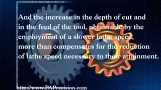 Cutting Speed and Feed Its significance in Precision Machining of the metal components Part 2_(360p)