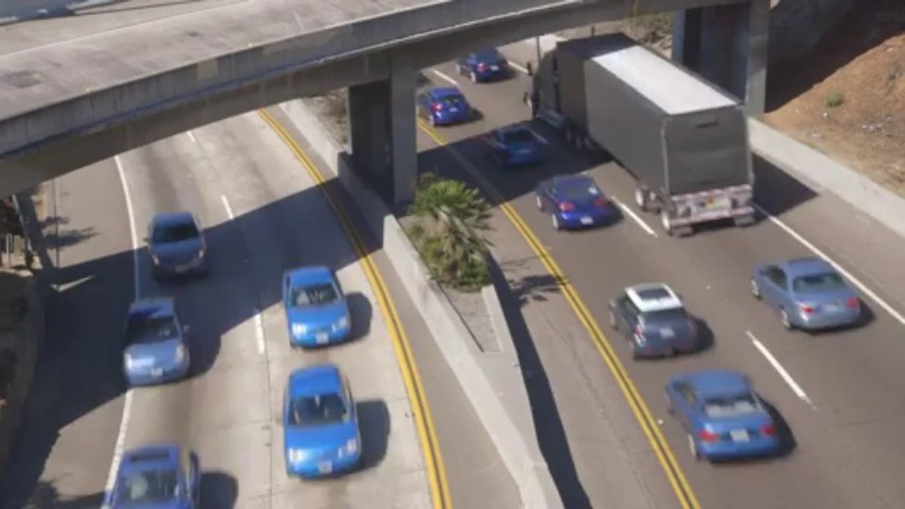 Midday Traffic Time Collapsed and Reorganized by Color San Diego Study