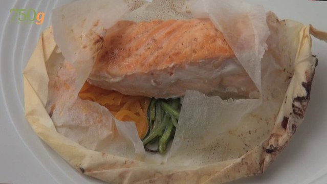 Recette de Papillote de saumon facile - 750 Grammes