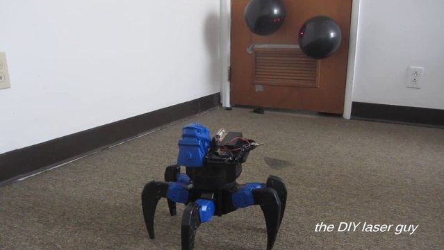 Homemade Death Ray Laser DRONE BOT!!! Remote Controlled!!