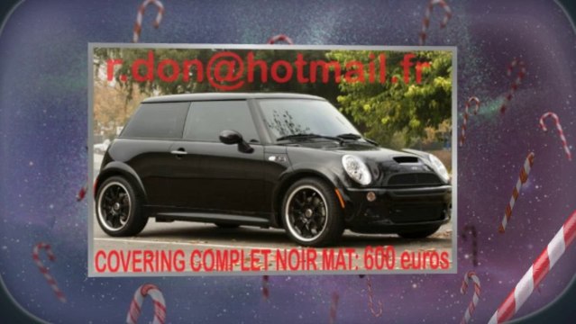 Mini Cooper noir mat, Mini Cooper noir mat, Mini noir mat, Mini Cooper Covering noir mat, Mini Cooper peinture noir mat, Mini Cooper noir mat