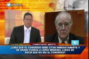 García Belaúnde enfrentado con Tait: Sesión con López Meneses debe ser pública