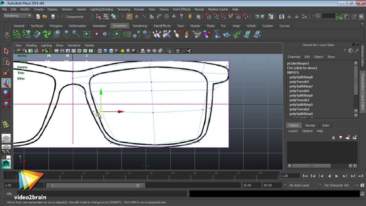 Tutoriel Maya 2014 : Rajouter du détail dans la modélisation Maya 2014 | video2brain.com