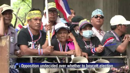 Protesters rally on in Bangkok, reject new elections