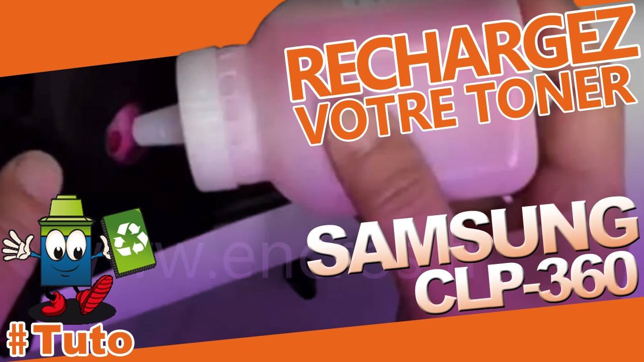 Comment recharger une cartouche toner Samsung CLP-360