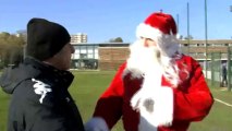 Le Père Noël fait sa remise en forme au Stadium