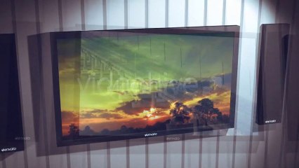3D HDTV Media Display - After Effects Template