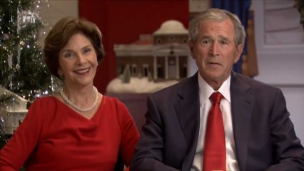 George W. Bush paints you a Merry Christmas