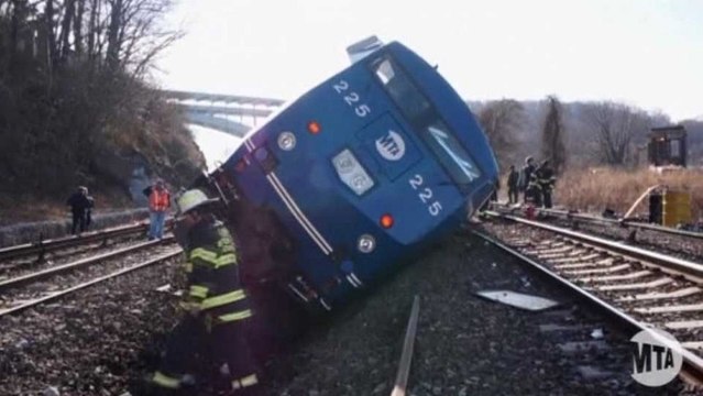 New video shows Bronx train derailment aftermath