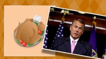 What should John Boehner be thankful for?