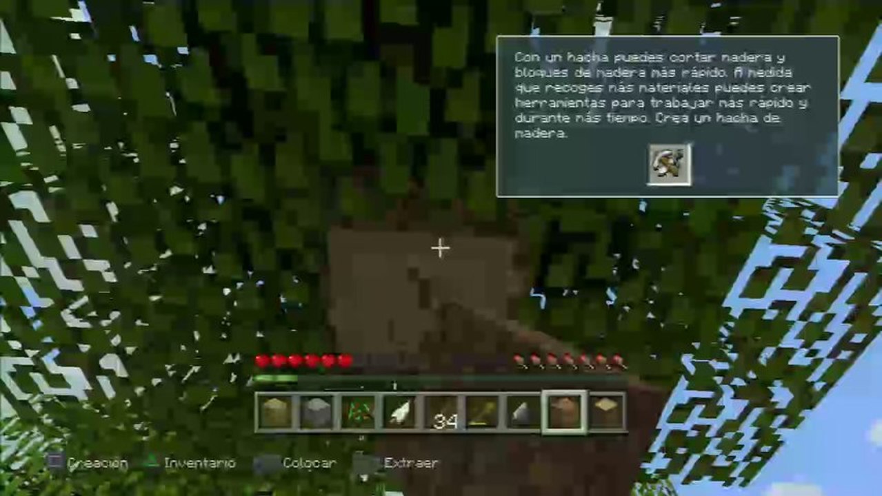 PROBANDO MINECRAFT PS3