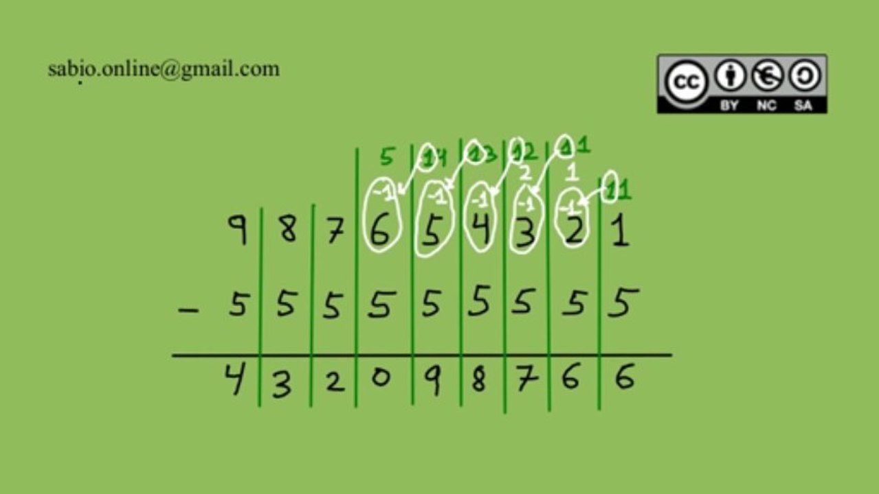 Resta de números decimales