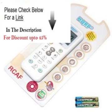 Clearance HQRP Universal A/C Remote Control compatible with YAIR YAOMA YIDONG YORK YUTU ZHONGYI ZUODAN DIY CARRIER CHANGFENG...