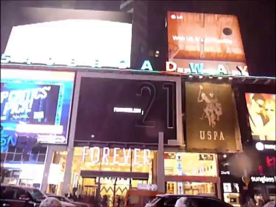 Times Square in December