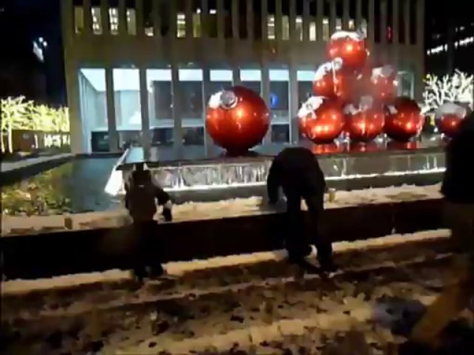 bataille de neige sur la 6ème avenue