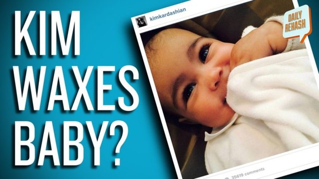 Kim Kardashian Waxes North West's Eyebrows (maybe) | DAILY REHASH | Ora TV