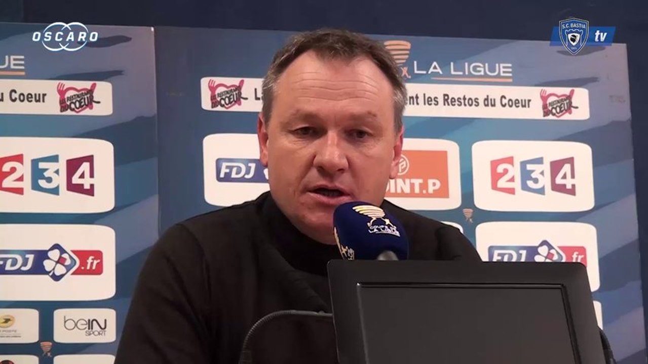 CdL / 2013-14 : Evian 2-1 Bastia : Réaction de F. Hantz