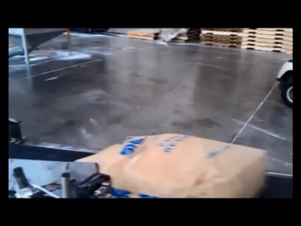 Marquage jet d'encre sac 25 kg ciment plâtre -  jet d'encre industriel Anser U2