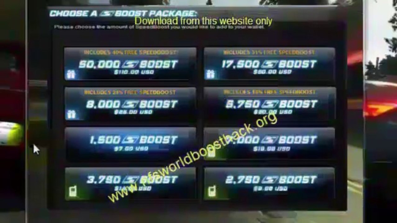 NFS WORLD Super HACK And BOOST
