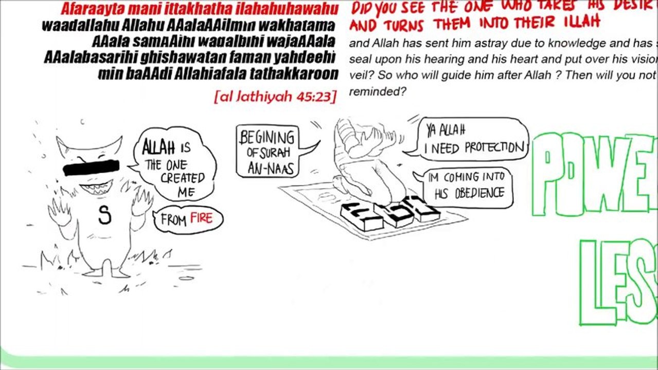 illustrated lesson from Surah Nas ,Nouman Ali khan