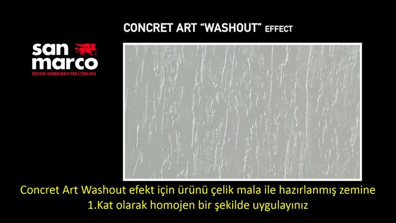 Natura Boya - Concret Art Washout Efekt İtalyan Dekoratif Boya Uygulama - Türkçe