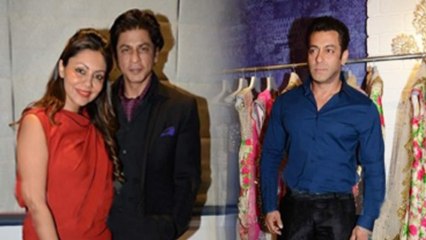 Salman And Shahrukh At Suzanne Roshan's Store Launch In Bandra