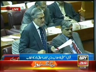 Ishaq Dar speech in National Assembly