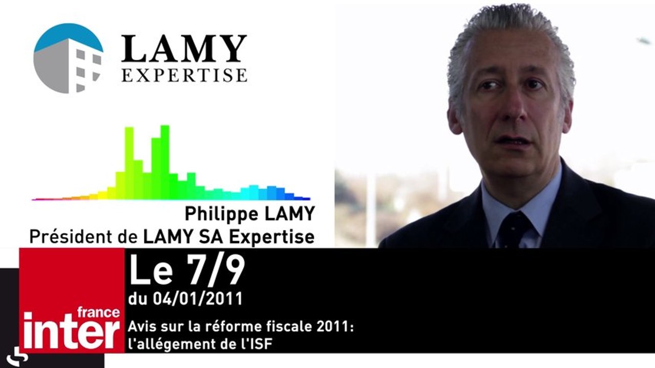 Vidéo : Interview de LAMY Expertise par France Inter sur la réforme fiscale de l'ISF