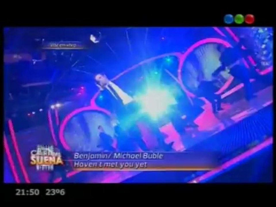 Benjamín Amadeo como Bublé- pronto.com.ar