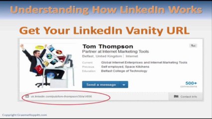 How To Get Your LinkedIn Vanity URL - How To Use LinkedIn