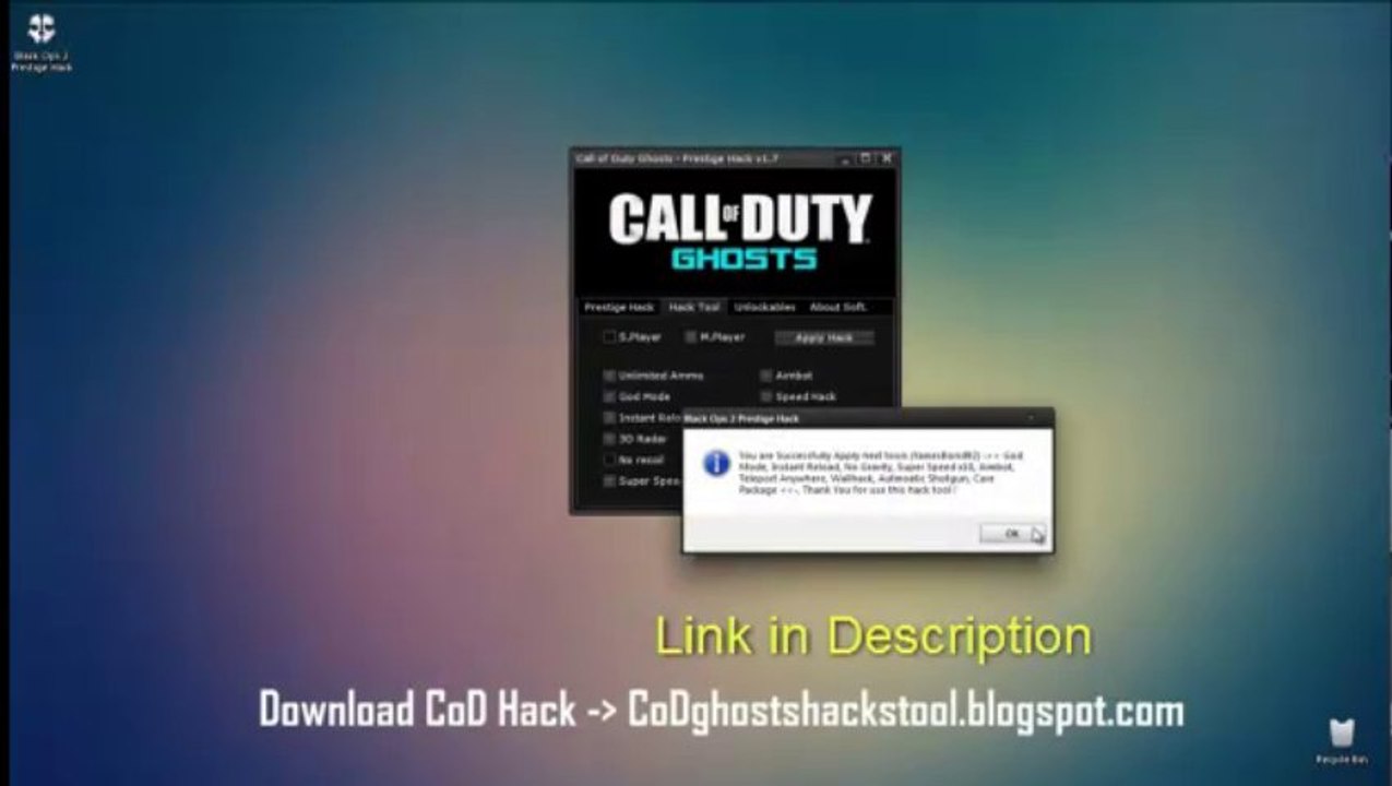 CALL of DUTY GHOST Hack Cheats For PC XBOX ps3 Wii All Free